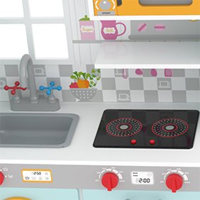 Playset de la cocina de lujo de la pequeña habitación | Cocina de juego